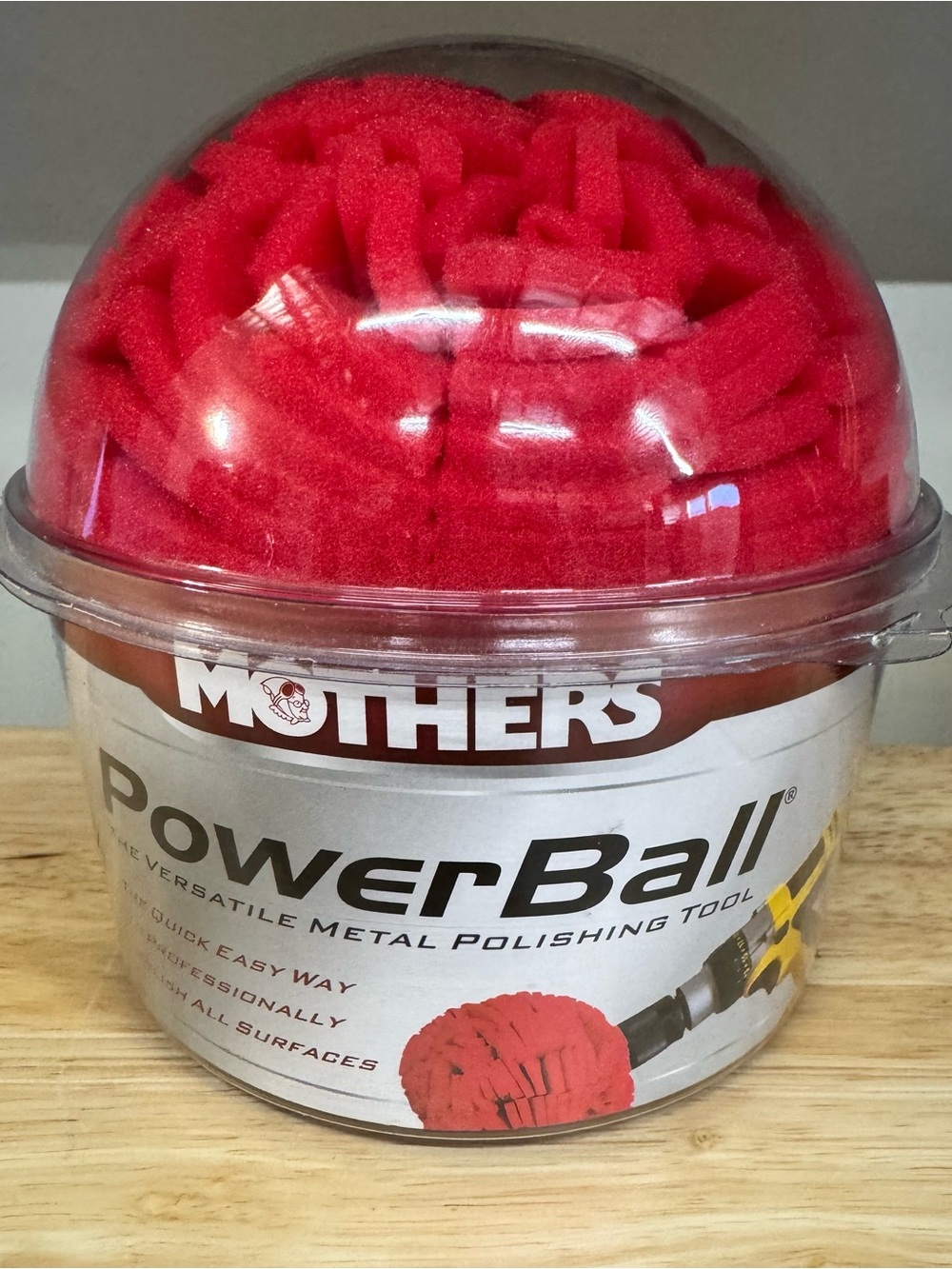 Mothers 05140 Power Ball Metal Polishing Tool Drill Polisher Buffer Attachment